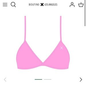 NWT boutine la pink taffy fitted top